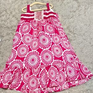 greend pink girl dress